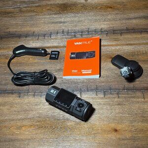 Vantrue N2PRO N2 Pro Uber/Lyft Car Driver Dual Dash Camera - Black w Extra Parts